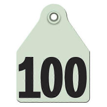 Agritags AgriLabs Maxi Numbered AgriTags 76-100 Green, 1 Count