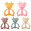(01)Jucarie pentru dentitie Jormftte, set, silicon moale, design tridimensional, multicolor 1