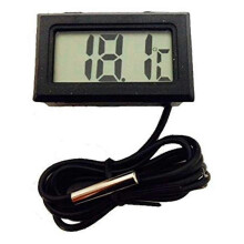 (black) Digital LCD Thermometer Aquarium Fish Tank Vivarium Water UK