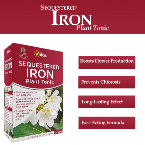 Vitax Vitax Sequestered Iron Plant Tonic 4 x 20g 1
