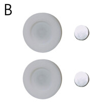 (2pcs, Orange) Magnetic On Wall Mounted Remote Control Holder Home Office Space Saving