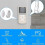 (1pcs, Red) Magnetic On Wall Mounted Remote Control Holder Home Office Space Saving 4