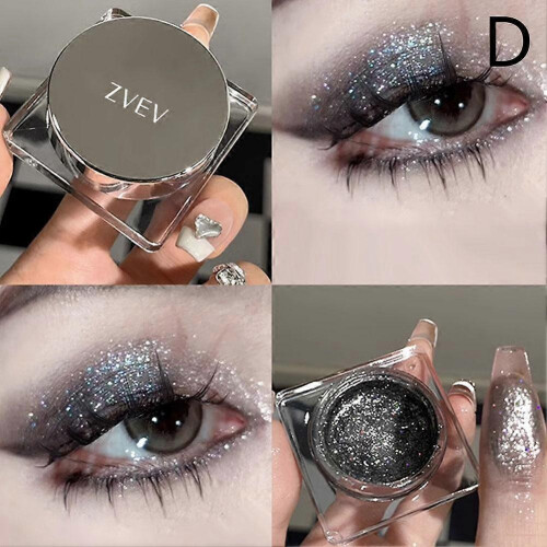 (D) Single Glitter Eyeshadow Makeup Highlighter Pigments Cosmetics