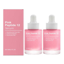 (2pcs)Pink Peptide 12 PDRN Serum, 12 Peptides, Niacinamide, Skin Glow, Hydrating, Firming, Moisturizing ,Uneven Skin Tone, Enhance Skin Elasticity
