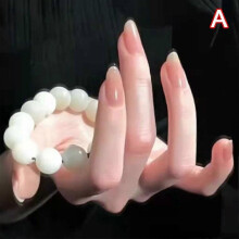 (Style 1) Fake Nails Set With Glue Long Nails French Nail Care Nail Beauty Design