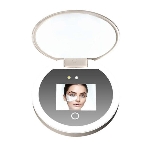 Smart sunscreen detection mirror camera UV test mirror simple portable LED light