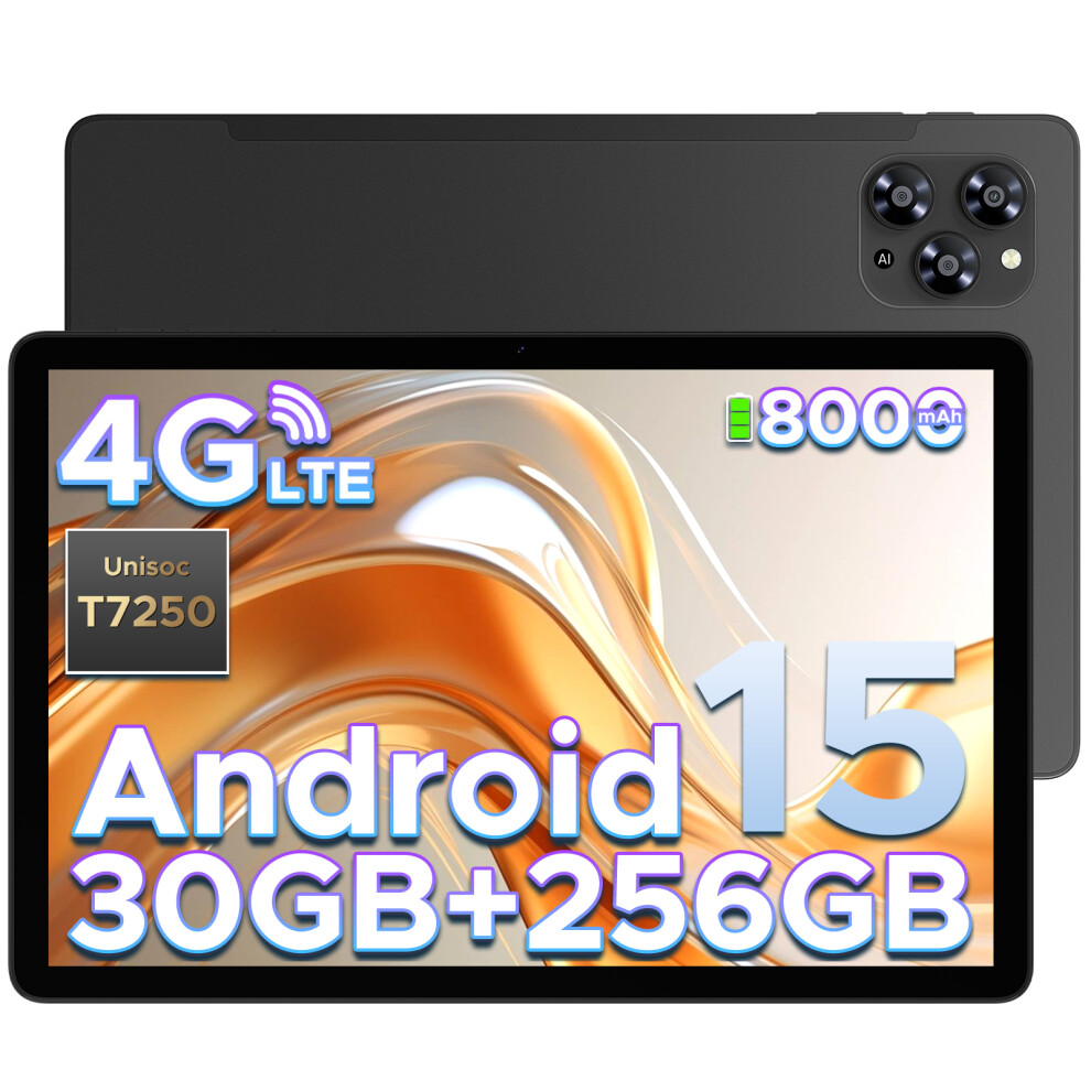 Doogee Tab G6 Tablet 11 Inch Android 15 Tablets, 30Gb+256Gb/2Tb Tablet With Sim Card Slot, 8000Mah & T7250 Octa Core Android Tablets, 4G Lte+2 Speaker 6923740259641