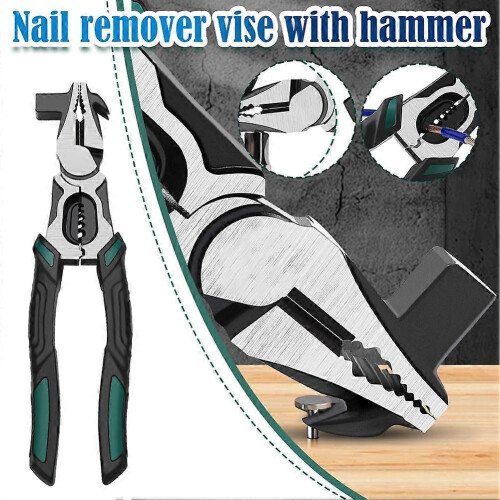 (C) Multi Functional Labor-saving Wire Pliers Wire Breaking Pliers with Hammer Head 1