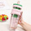 (Pink)High-quality Water Cup Large Capacity High Temperature Resistant Plastic Straw Cup Portable Handle Tea Bin Summer Cup 1