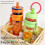 (Orange)High-quality Water Cup Large Capacity High Temperature Resistant Plastic Straw Cup Portable Handle Tea Bin Summer Cup 2