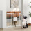 PawHut Barrera de Seguridad Blanco 103 x 2 x 76 cm 5