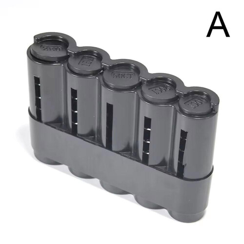 (Black) Coin Collection Box, Coin Separation Box, 5-compartment Coin Collection Box