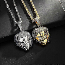 2PCS Hip-hop Rap Rapper Xxxtentacion Necklace Rope Chain Pendant