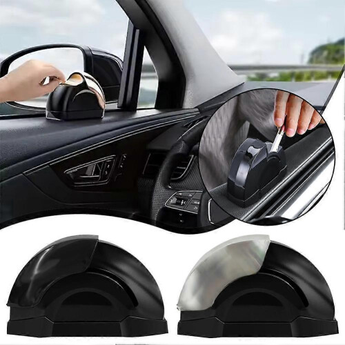 (A) Car Ashtray Portable Sealed Ashtray Side Sliding Scrolling Push-pull Lid 2