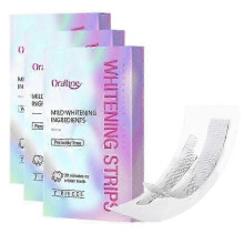 (21PIECES)1-3BOX Teeth Whitening Strips Teeth Treatments - Teeth Whitener, Peroxide Free, Enamel Safe Green White Strips