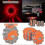 (1Pcs) 4-Pack Roadside Emergency LED Flashing Warning Flare Light Kit with Beacon Discs 2
