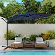 3M Banana Parasol Sun Shade Patio Hanging Umbrella