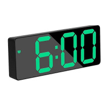 (Yellow) Clock Desk Large Digital Wall Clock Desk Office Items Children's Curved Decor