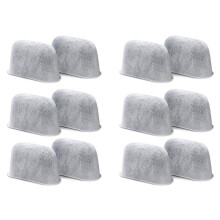 12PCS Replacement Charcoal Water Filters for ES601 ES701 Espresso Coffee Machine Coffee Activated Carbon Filter