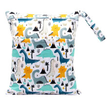 1 x Wet Bag, Nappy Bag, Reusable Wet and Dry Nappy Bag, Organiser Bag, for Babies, Toddlers, On the Go, multicoloured
