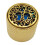 Electronic Control Potentiometer Knob 6mm-Golden Inlaid blue 1