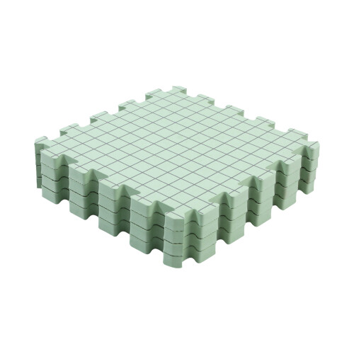 12.6x12.6Inch Foam Knitting Blocking Board With Marking-Green
