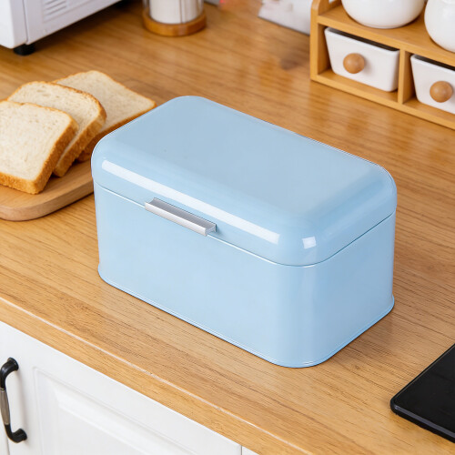 Space Saving Bread Bin for Kitchen Counter Large Capacity-Pink 1