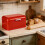 Metal Bread Storage Bin Large Capacity Kitchen Storage-Black 4