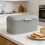 Space Saving Bread Bin for Kitchen Counter Large Capacity-Pink 6