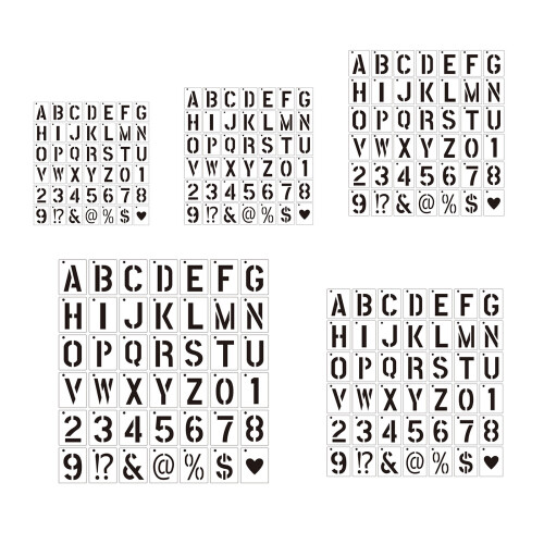 40 stuks letternummer tekening stencils voor het schilderen-4 1