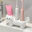 Decorative Ceramic Toothbrush Rack With 3 Slots-Black 6
