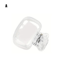 (Transparent) Travel Toothbrush Head Covers Toothbrush Protector Cap Brush Pod Case Clip