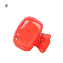 (Red) Travel Toothbrush Head Covers Toothbrush Protector Cap Brush Pod Case Clip