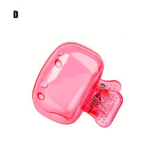 (pink) Travel Toothbrush Head Covers Toothbrush Protector Cap Brush Pod Case Clip