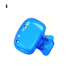 (blue) Travel Toothbrush Head Covers Toothbrush Protector Cap Brush Pod Case Clip