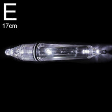 (White 17cm) 12/17cm Deep Drop Underwater LED Lure Light Fishing Squid Flash Lamp Night