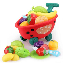 Kids Fruits Cutting Toy Vegetable Cutting Interactive Role Playing Kitchen Cooking Food Play Set