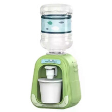(Green) 1PC Mini Play House Cartoon Water Dispenser Rotatable and Detachable Cartoon Children s Beverage Machine Interactive Kids Toys