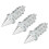 100Pcs Tire Spikes 27mm, 6mm Thread Steel Studs 3