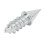 100Pcs Tire Spikes 27mm, 6mm Thread Steel Studs 4