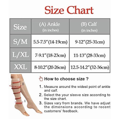 Comfy Socks Compression Zipper Socks S/M - Easy On Off Zip Up Support Unisex 1
