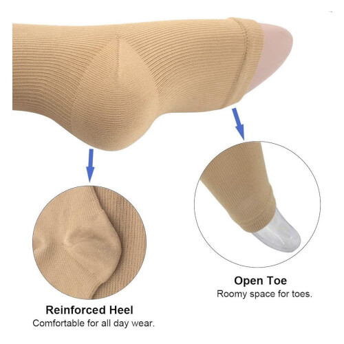 Comfy Socks Compression Zipper Socks S/M - Easy On Off Zip Up Support Unisex 2