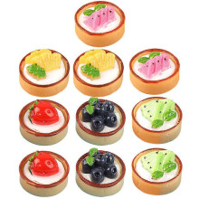 Artificial Cake Model Mini Fake Cake for Decor 18Pcs Lifelike Dessert Toys