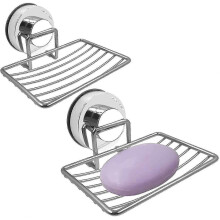2pcs Suction Cup Soap Dish,sponge Holder for Bathroom And Kitchen - RiRi