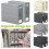 (Black) 2PCS Bed Sheet Organizer Bed Sheet Storage Box for Pillowcases Blanket Towels 4