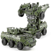 (Green Armored Car) Boys Transformer Toys Tank Vehicle Transformers Kids Robot Children's Birthday Gift
