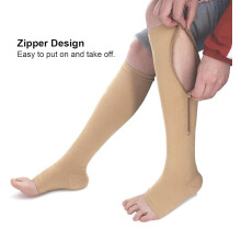 Comfy Socks Compression Zipper Socks S/M - Easy On Off Zip Up Support Unisex