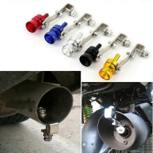 Car Turbo Sound Whistle Muffler Pipe Exhaust Tailpipe Blow Off Valve Bov Roar(3pcs,gold)