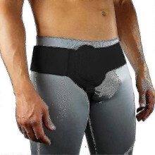(Black) Adult Hernia Belt Truss For Inguinal Or Sports Hernia Support Brace Pain Relief Recovery Strap