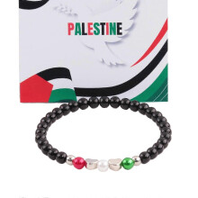 (4) Symbolic Peace Wristchain National Flag Pendant Friendship Bracelet Handwoven Wristband Colorful Handchain Ornament